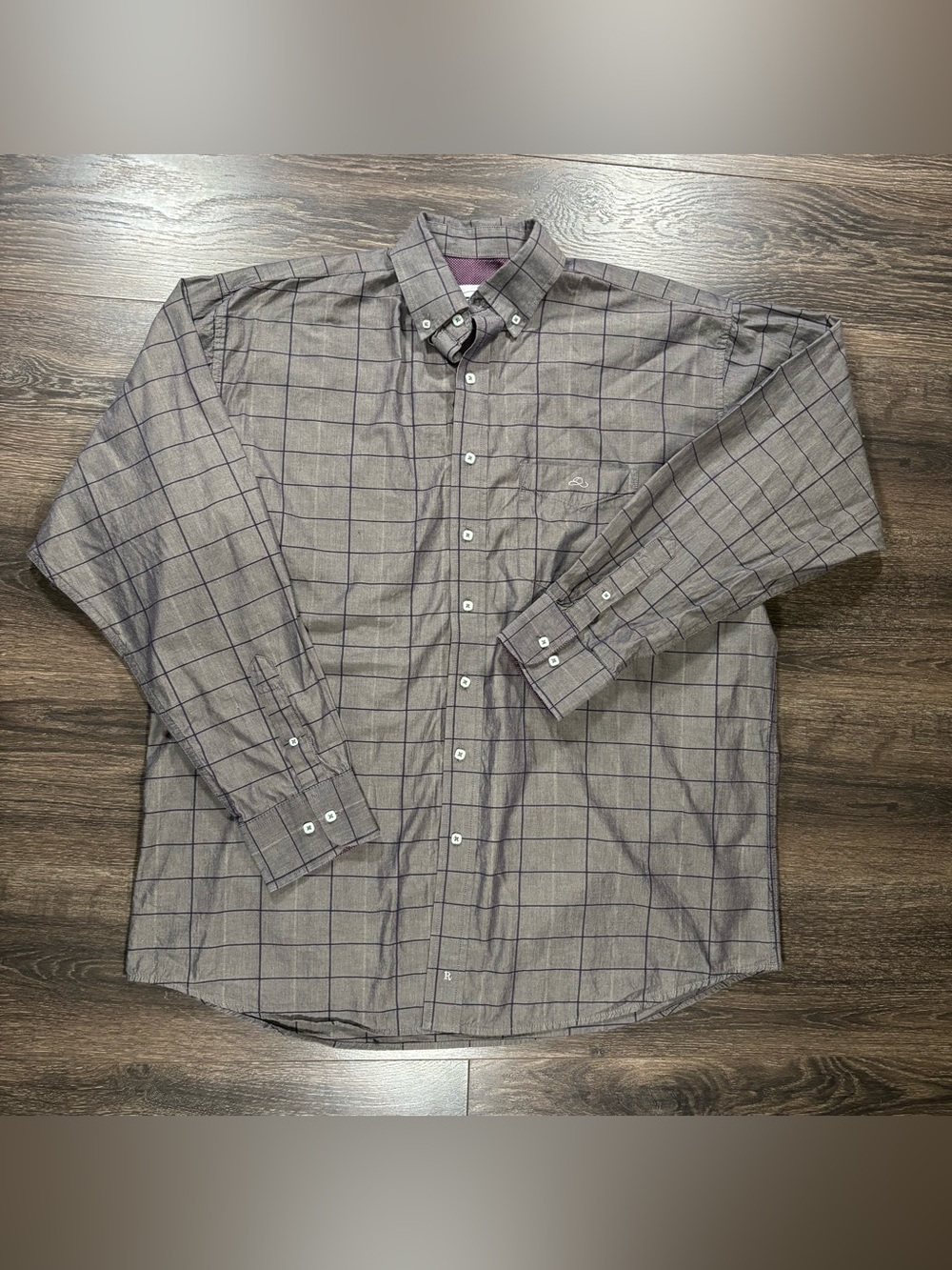 Resistol Western Button-Down Shirt in Brown Gray Size XL